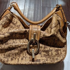 DVF Leather Cork Hobo Bag EUC